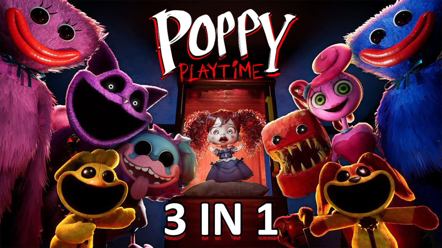 Poppy_Playtime 3 in1 All Chapters: PC Game 32GB USB - 100% Working and Original