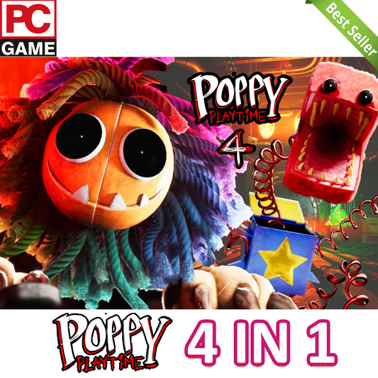 Poppy_Playtime 4 in1 All Chapters: PC Game In 32GB USB + Free Gift Games - 100% Working Game At best Price